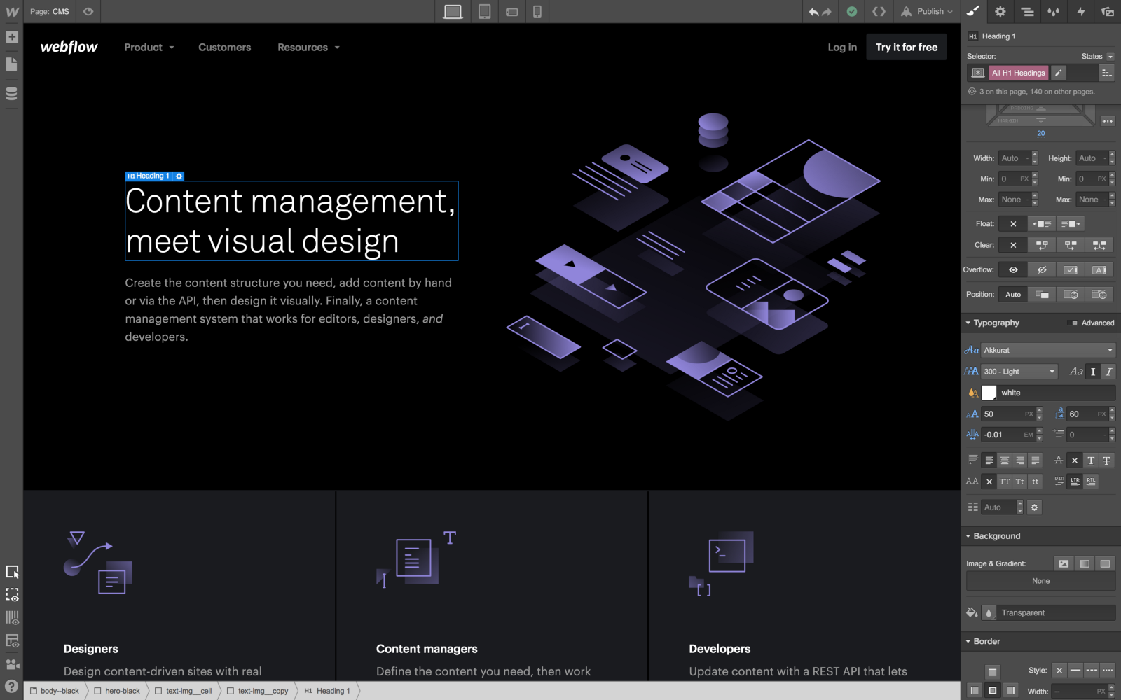 webflow blog template